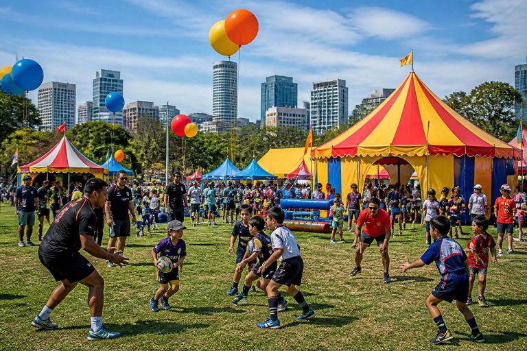 découvrez le tout premier carnaval 'cathay get set move' lancé par cathay et rugby for good, une célébration unique alliant sport, fun et engagement pour tous.