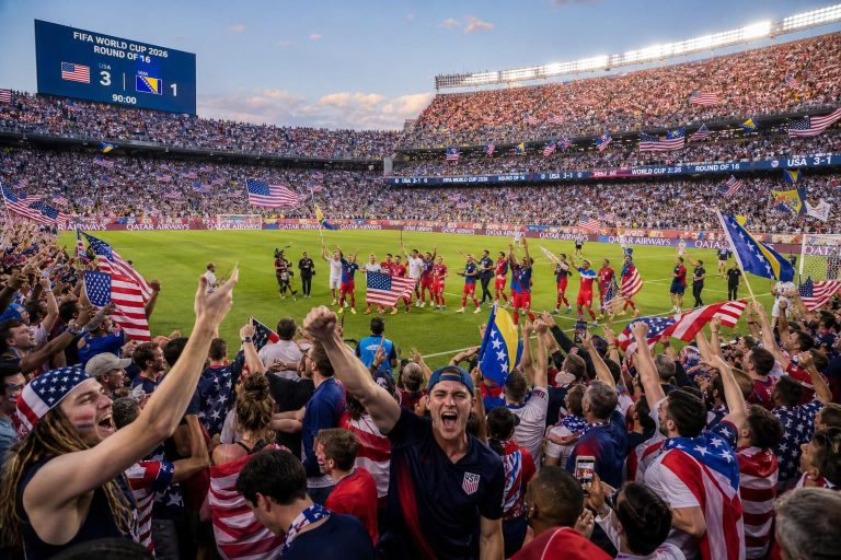 découvrez comment l'amérique célèbre les vainqueurs lors de la coupe du monde 2026 alors que team usa se prépare à affronter la bosnie-herzégovine en huitièmes de finale dans un match décisif.