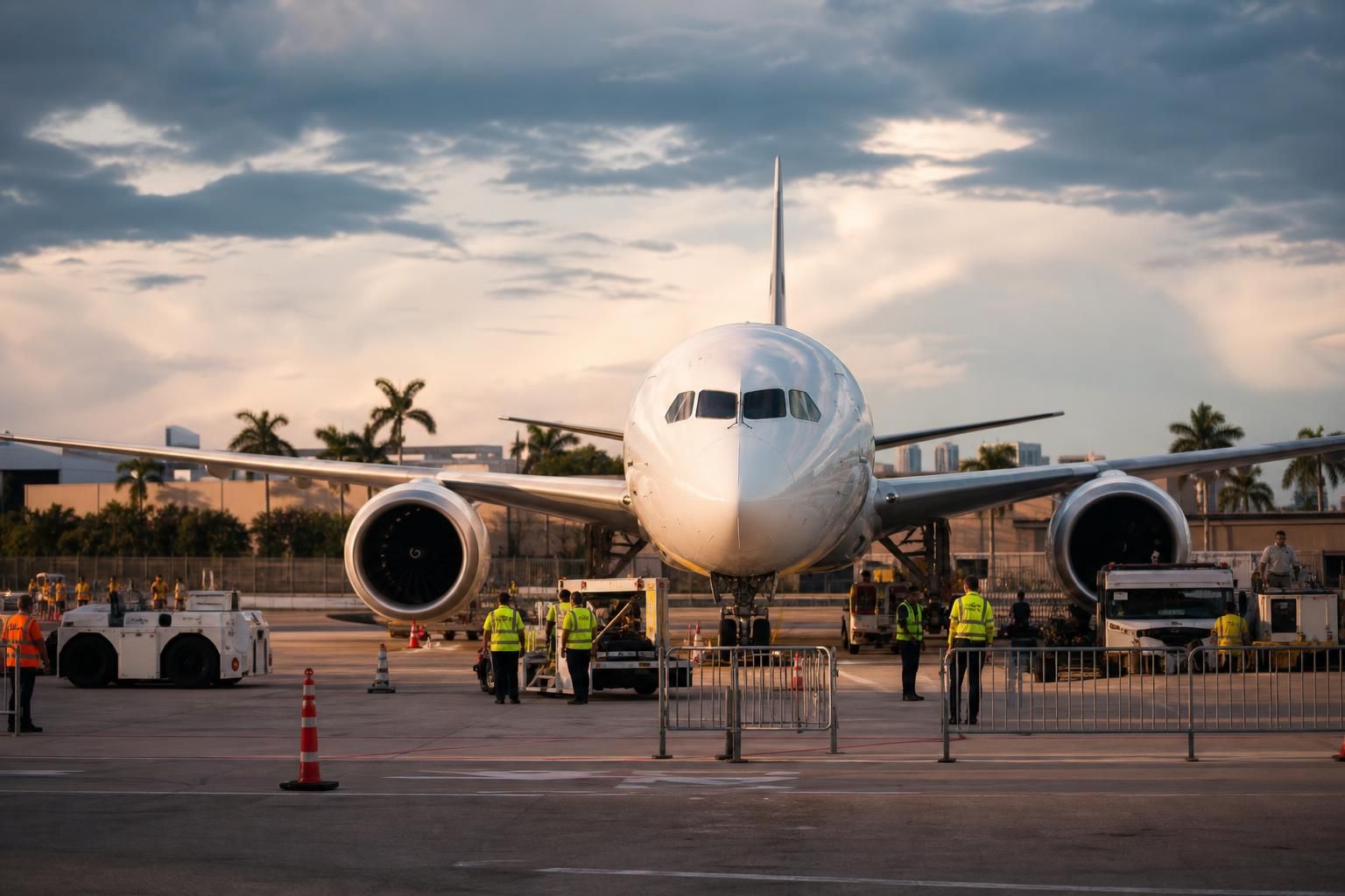 lors de la coupe du monde 2026, un avion a été immobilisé pendant quatre heures à miami en raison d'une interdiction d'atterrissage imposée par les autorités américaines, causant un retard significatif.