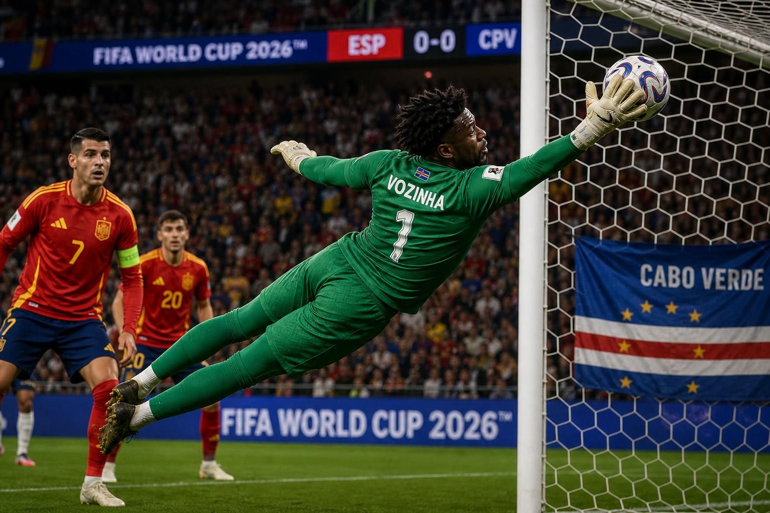 lors de la coupe du monde 2026, le gardien du cap-vert s'est illustré face à l'espagne, gagnant en reconnaissance grâce à ses performances remarquables.