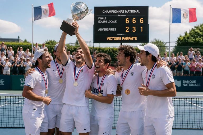 découvrez comment l'équipe locale de tennis a triomphé en remportant le titre national grâce à un parcours sans faute et une détermination exemplaire.