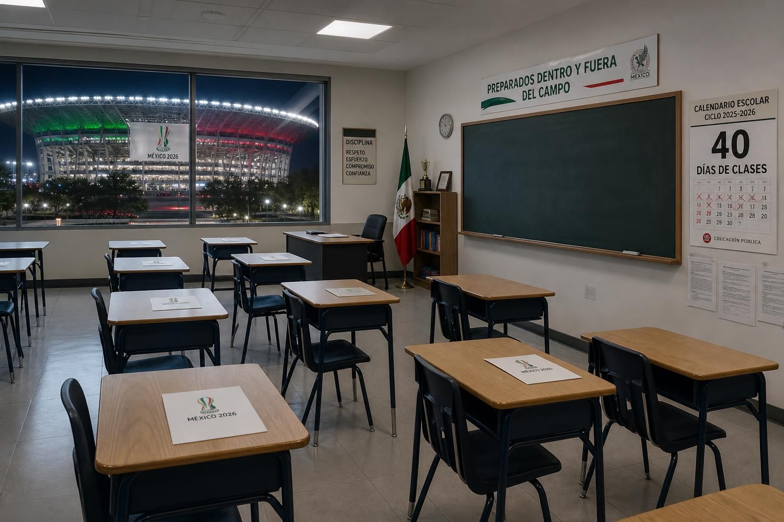 le mexique raccourcit les vacances scolaires de 40 jours pour mieux préparer la coupe du monde 2026, soulignant l'importance de ce grand événement sportif.