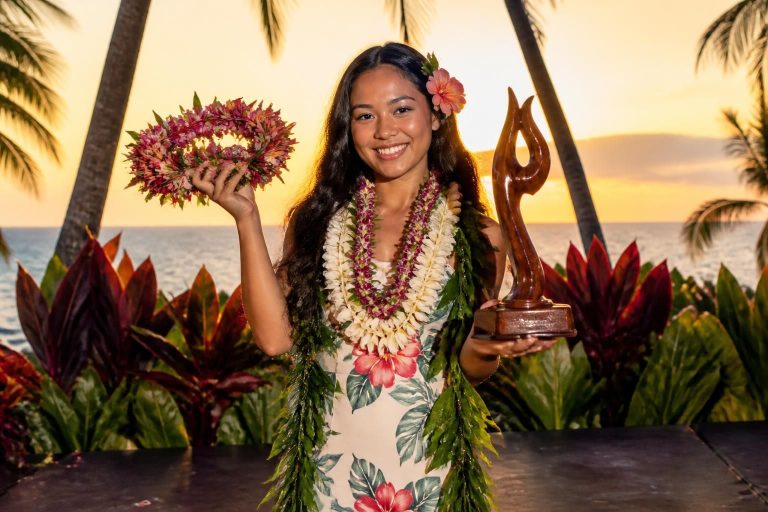 une étudiante de dartmouth native de maui remporte le prestigieux concours miss aloha hula 2026, célébrant la culture et la tradition hawaïennes.