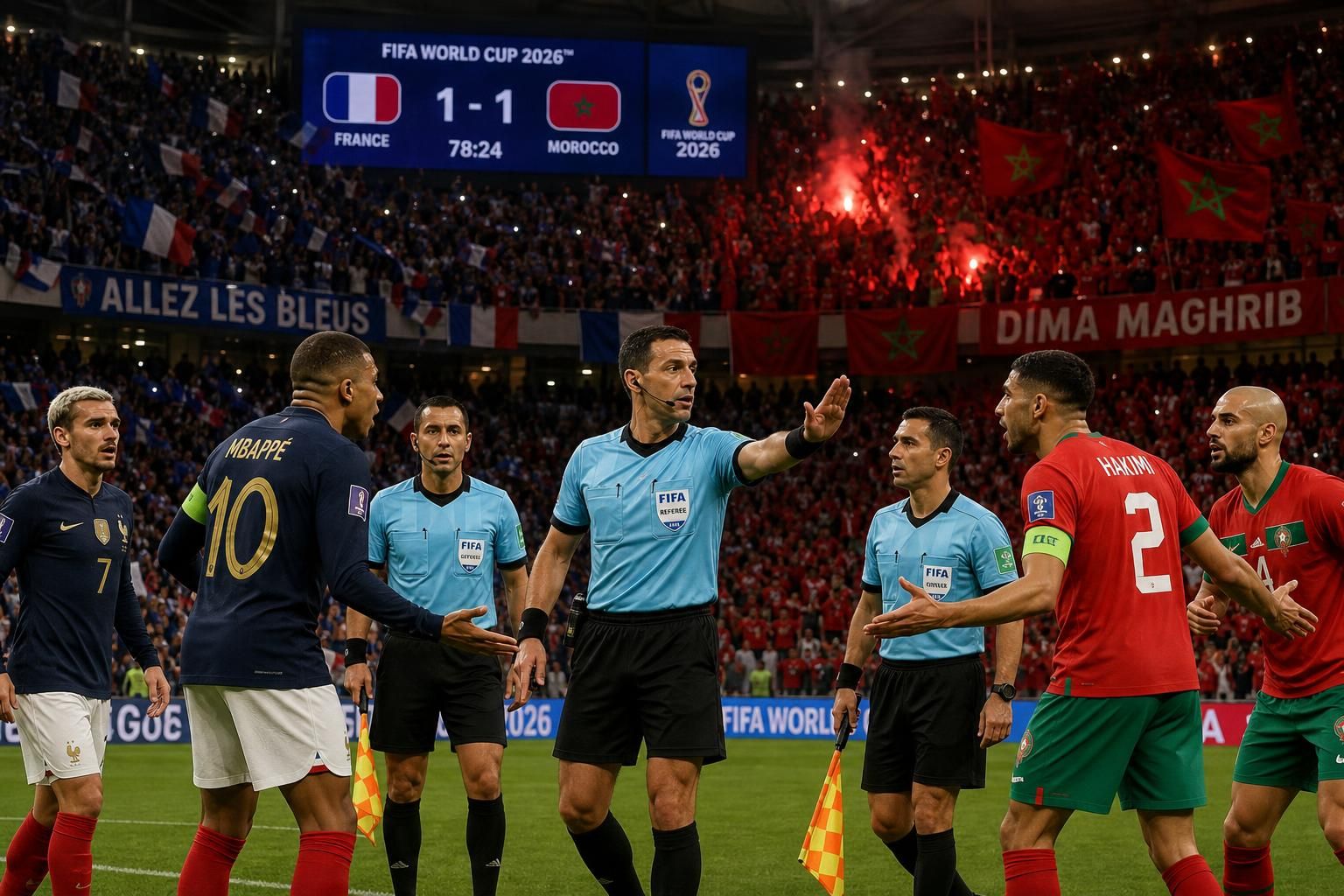 pour la coupe du monde 2026, deschamps exprime le souhait que les arbitres argentins soient d'un niveau équivalent à celui de letexier, garantissant ainsi une qualité arbitrale optimale pour la compétition.
