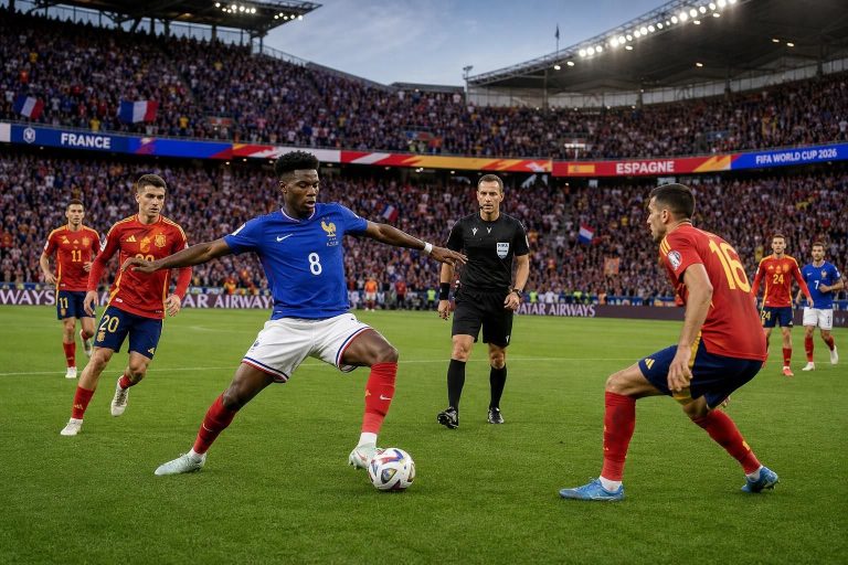 découvrez l'arbitre désigné pour le match france - espagne lors de la coupe du monde 2026 et la titularisation de tchouaméni. consultez le programme complet des rencontres et suivez toute l'actualité du tournoi.