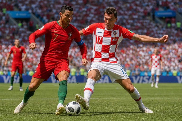 assistez à un duel intense entre le portugal et la croatie sous un soleil ardent lors de la coupe du monde, promettant un match spectaculaire et plein de suspense.