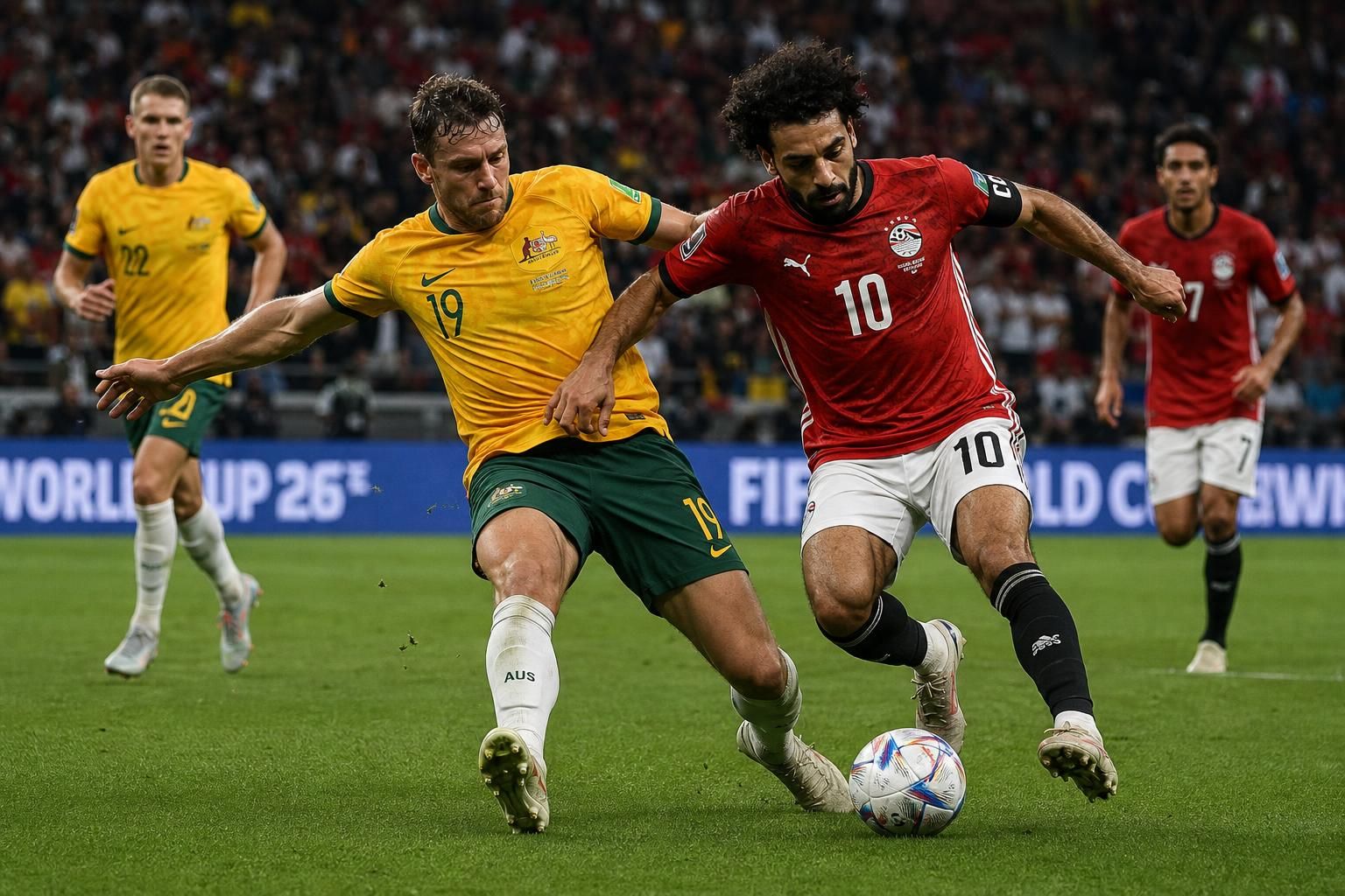 suivez en direct le match australie vs égypte, 16e de finale de la coupe du monde, avec mohamed salah titulaire. ne manquez aucune action et vivez l'intensité du jeu en temps réel.