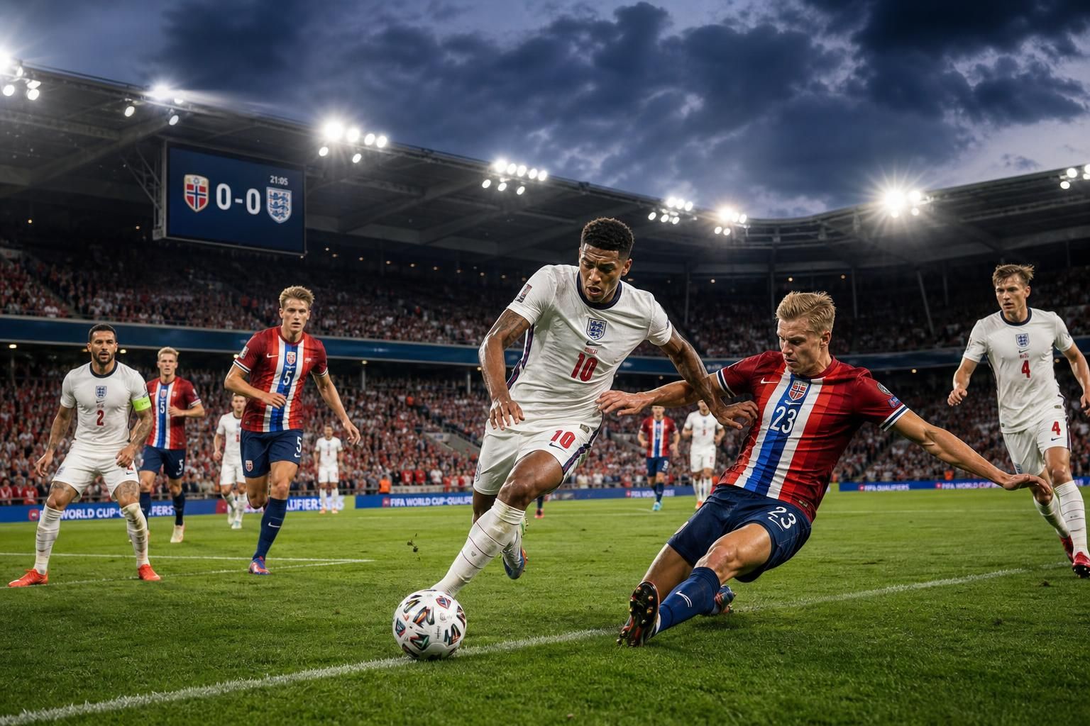 suivez en direct le match palpitant entre la norvège et l'angleterre, deux équipes ambitieuses qui s'affrontent pour une place en demi-finales de la coupe du monde 2026.