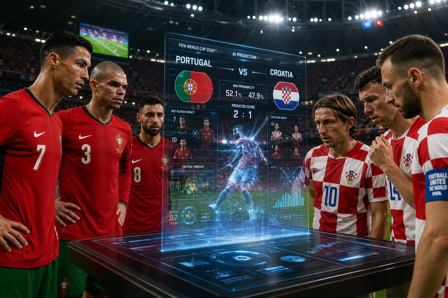 découvrez la prédiction surprenante de l'intelligence artificielle pour le match portugal-croatie lors du mondial 2026. analyse et insights exclusifs.