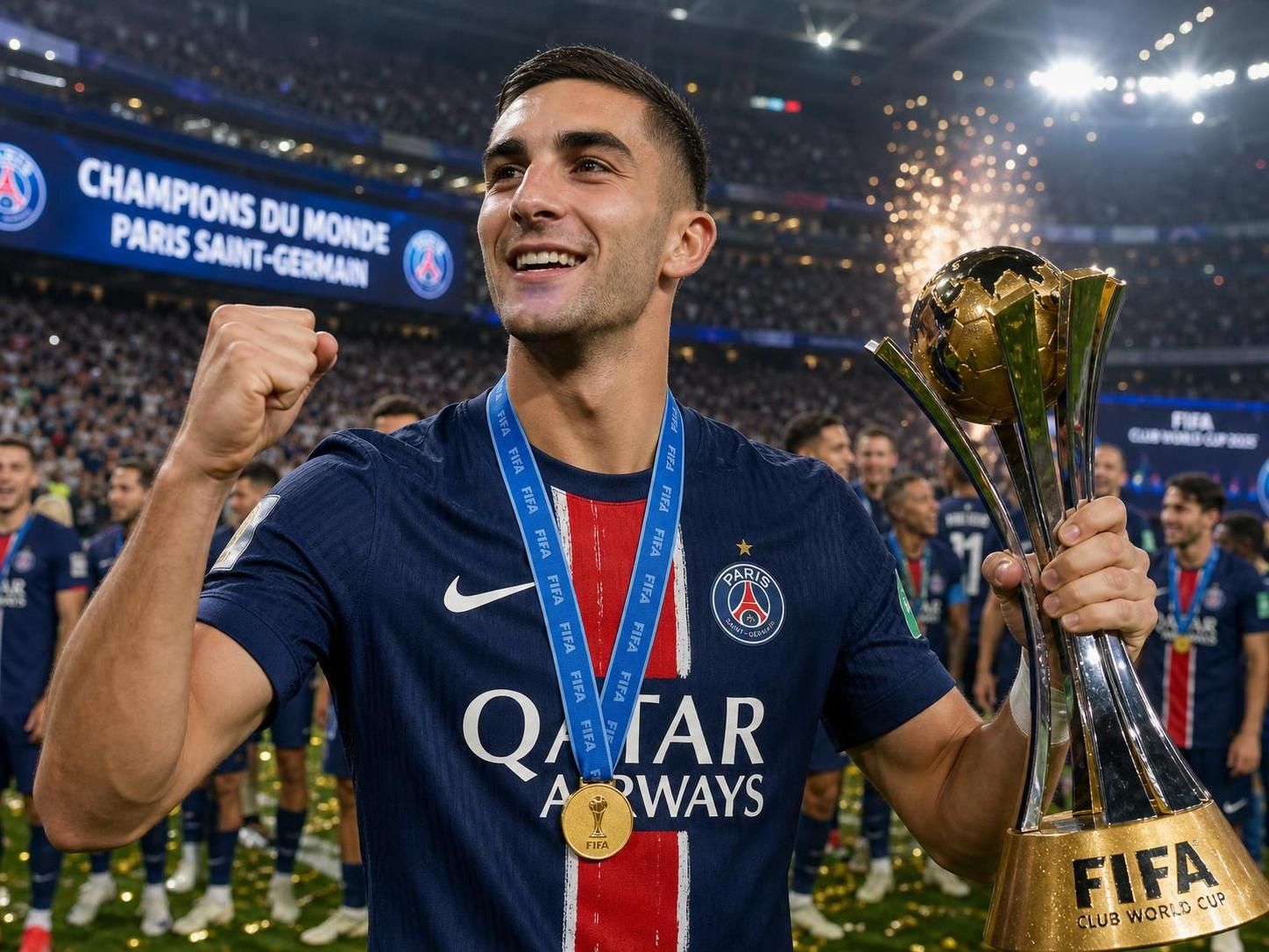 découvrez l'annonce officielle : ferran torres, champion du monde, signe un contrat avec le psg jusqu'en 2031. un nouveau chapitre commence pour le club parisien.