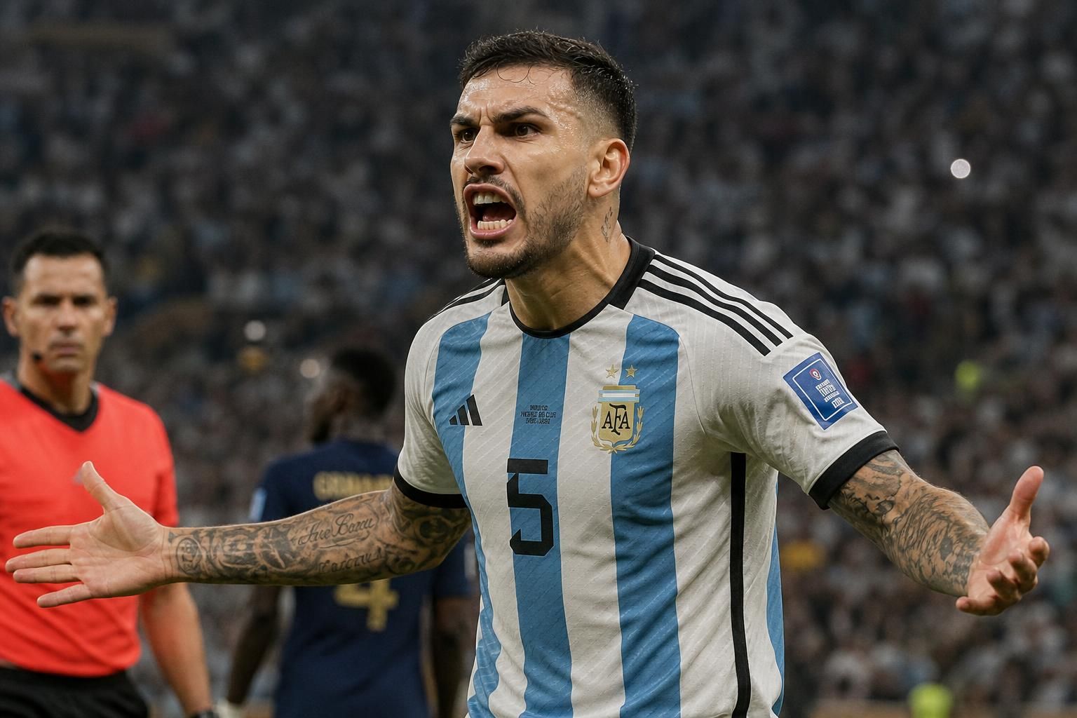 leandro paredes, joueur argentin, suspendu dix matches par la fifa suite à un comportement choquant lors de la finale de la coupe du monde 2026.