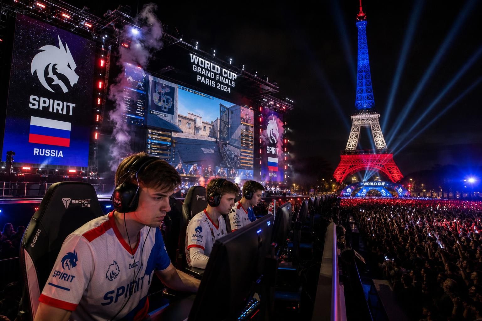découvrez comment l'équipe russe spirit a brillé lors de la finale de la coupe du monde d'e-sport à paris, illuminant la compétition par son talent exceptionnel.