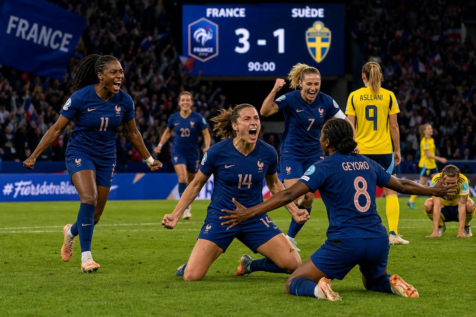 découvrez comment les bleues ont dominé la suède lors des qualifications pour la coupe du monde féminine, se rapprochant ainsi du qatar avec conviction et passion.