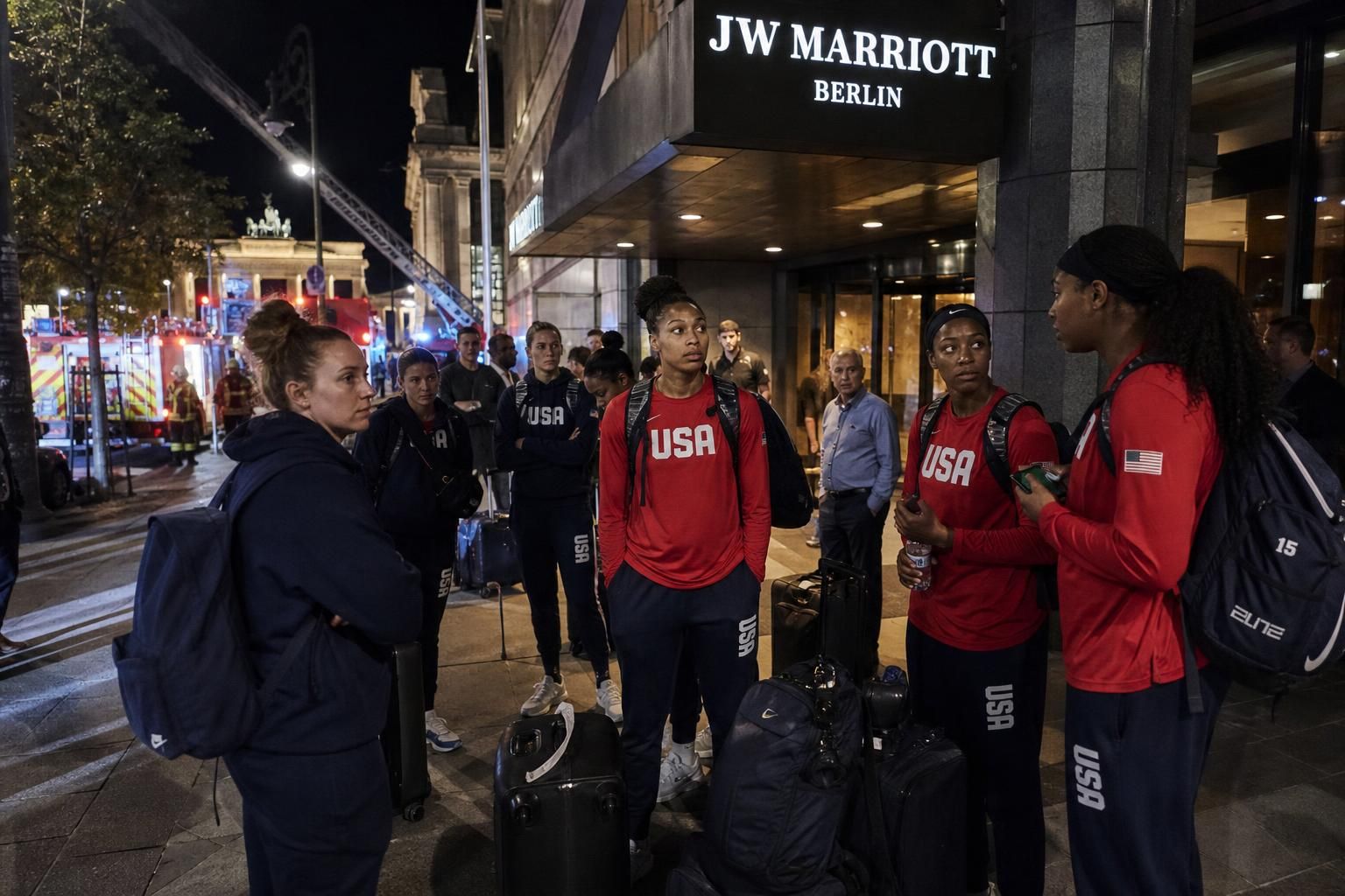 basket - coupe du monde féminine : une évacuation nocturne de l'hôtel hébergeant les équipes a eu lieu, garantissant leur sécurité et le bon déroulement de la compétition.